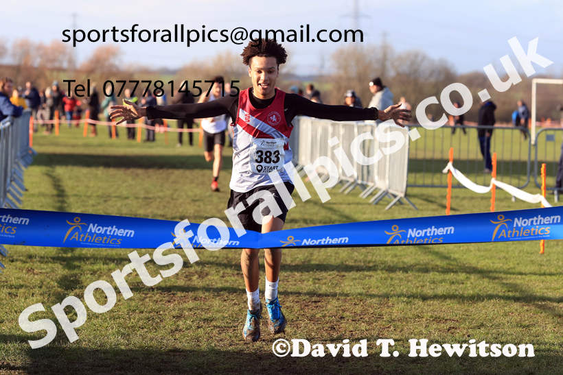 Boys Under-15s 2026 Northern Cross Country Champs., Pontefract Racecourse, Pontefract. Photo: David T. Hewitson/Sports for All Pics